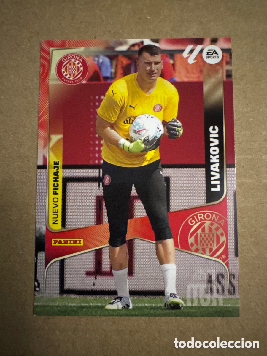 Cromos de f&uacute;tbol: # 493 Livakovic Girona Nuevo Fichaje Tercera 3 edici&oacute;n Megacracks 25 26 2025 2026 3&ordf; MGK