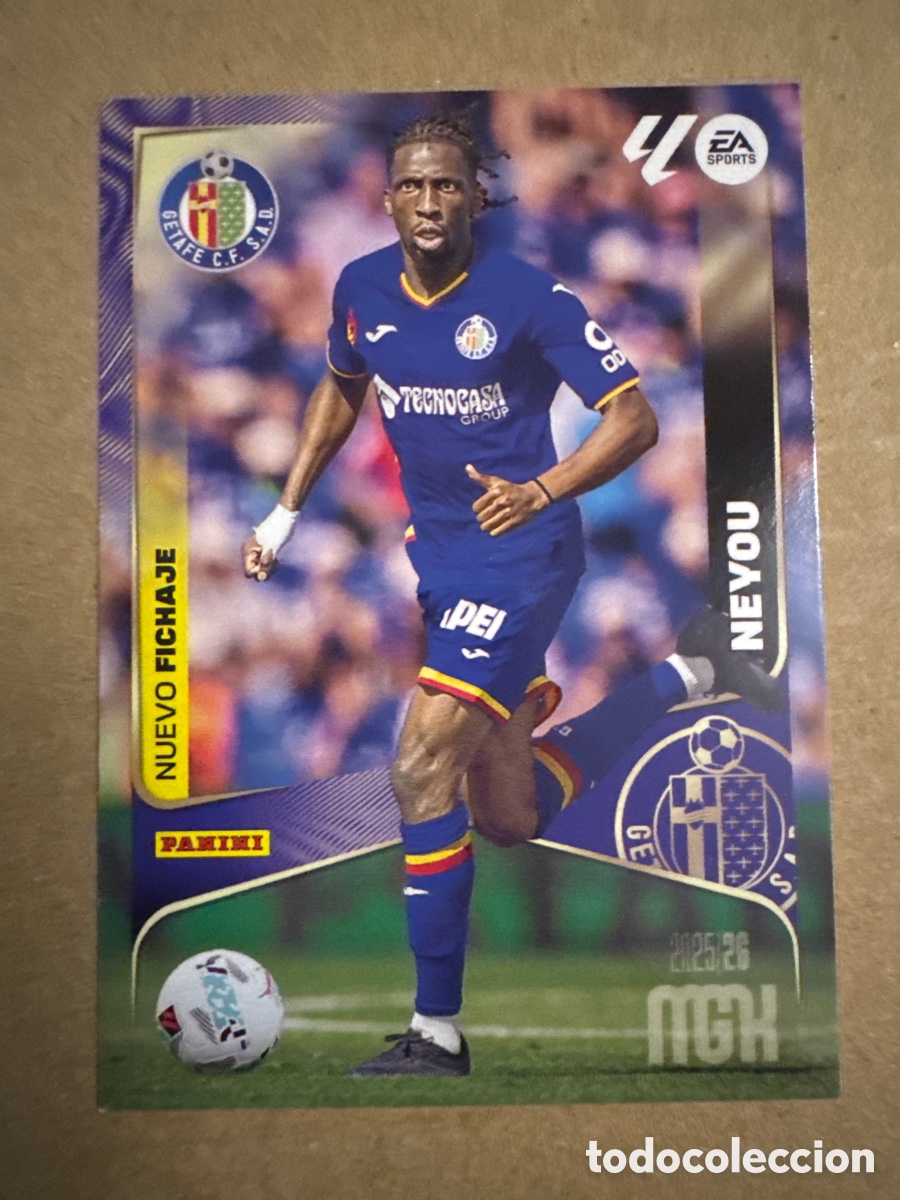 Cromos de f&uacute;tbol: # 495 Neyou Getafe Nuevo Fichaje Tercera 3 edici&oacute;n Megacracks 25 26 2025 2026 3&ordf; MGK