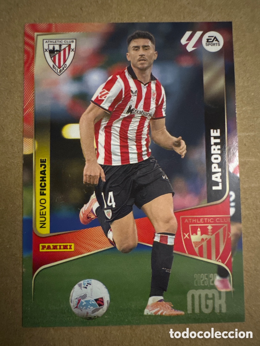 Cromos de f&uacute;tbol: # 500 Laporte Athletic Club Bilbao Nuevo Fichaje Tercera 3 edici&oacute;n Megacracks 25 26 2025 2026 3&ordf; MGK