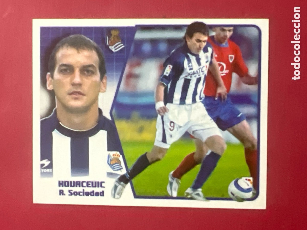 Cromos de f&uacute;tbol: C6960. Liga Este 2005-2006 2005-06 05-06 Real Sociedad Kovacevic nunca pegado