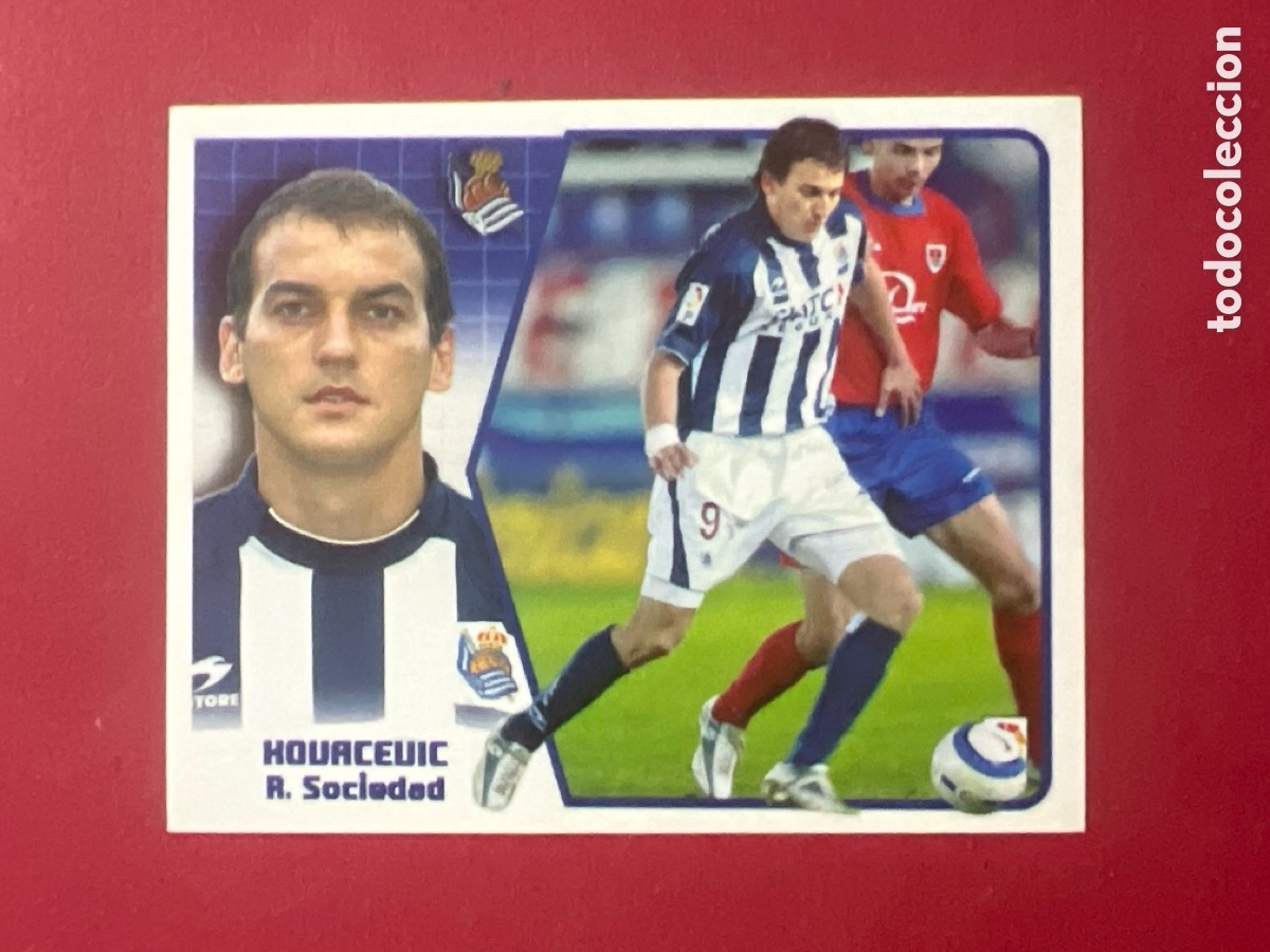 Cromos de f&uacute;tbol: C6961. Liga Este 2005-2006 2005-06 05-06 Real Sociedad Kovacevic nunca pegado