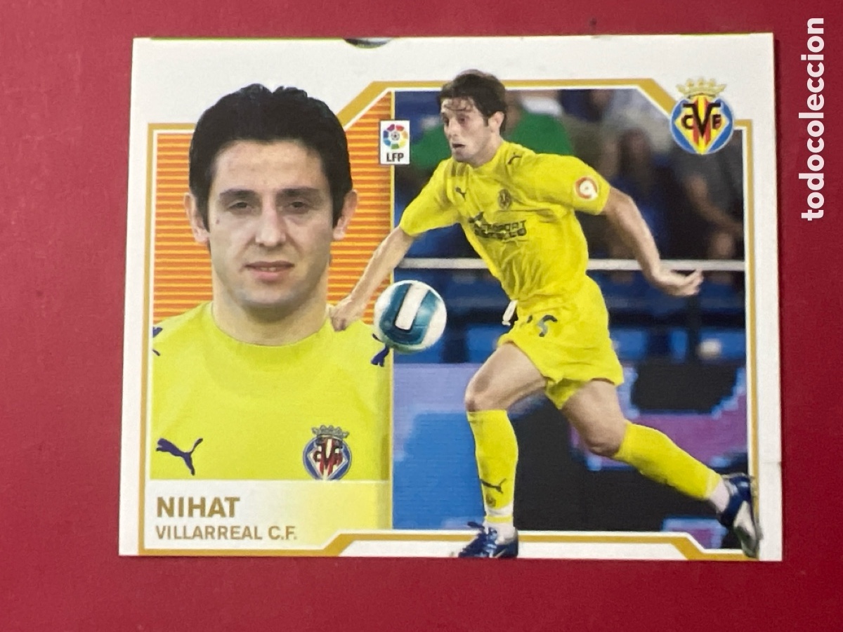 Cromos de f&uacute;tbol: C7004. Liga Este 2007-2008 2007-08 07-08 Villarreal Nihat nunca pegado