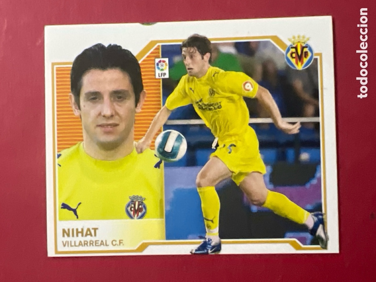 Cromos de f&uacute;tbol: C7005. Liga Este 2007-2008 2007-08 07-08 Villarreal Nihat nunca pegado