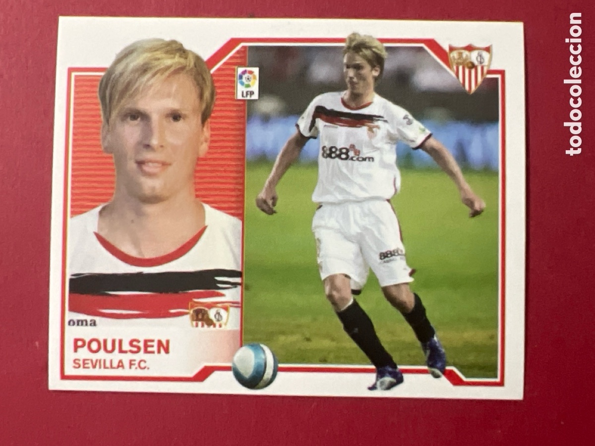 Cromos de f&uacute;tbol: C7050. Poulsen SIN PEGAR Sevilla Liga Ediciones Este 07 08 / 2007 2008
