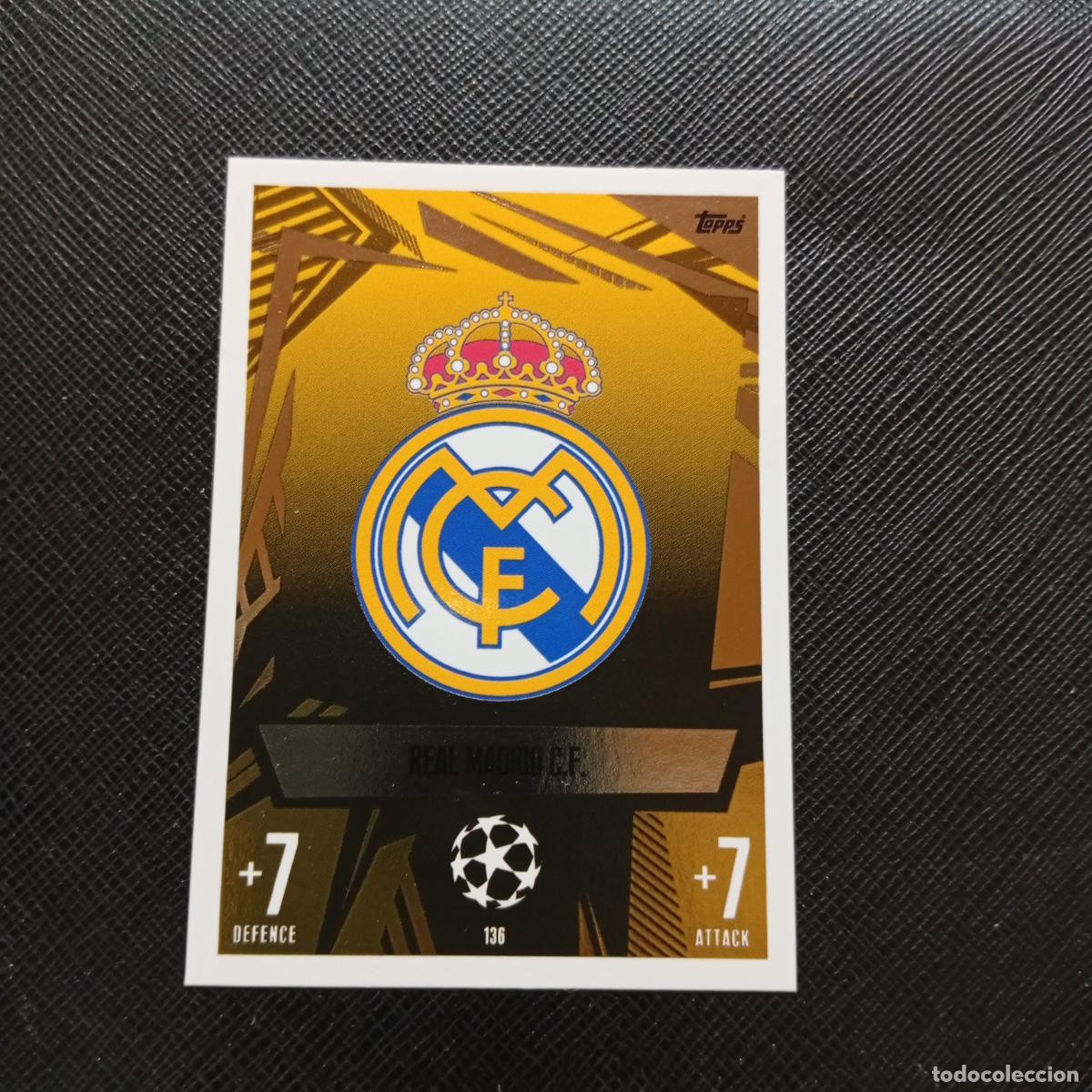 Cromos de f&uacute;tbol: 136 ESCUDO REAL MADRID TOPPS MATCH ATTAX 2023 2024 FUTBOL CROMO 23 24 - A217 PG16