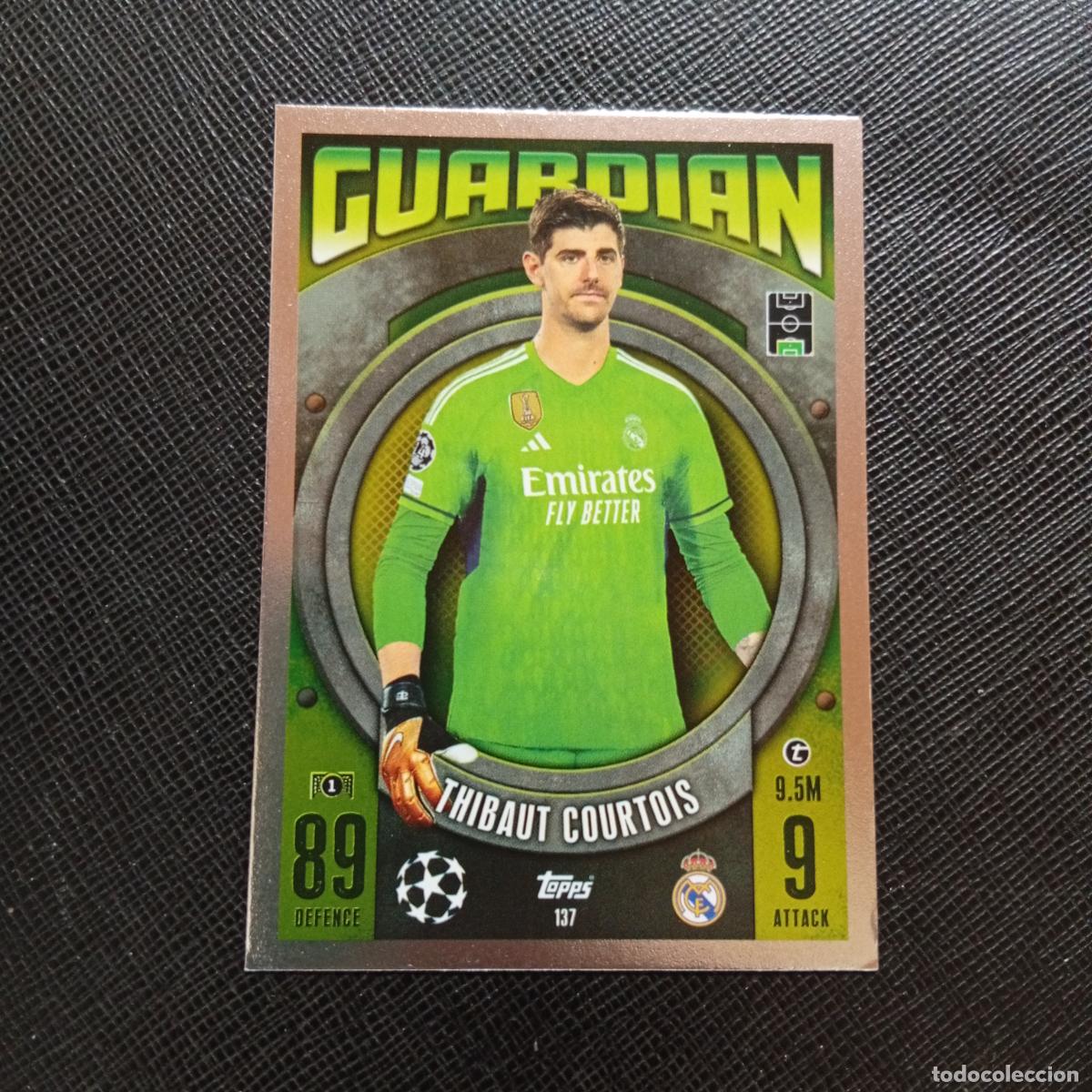 Cromos de f&uacute;tbol: 137 COURTOIS REAL MADRID TOPPS MATCH ATTAX 2023 2024 FUTBOL CROMO 23 24 - A217 PG16