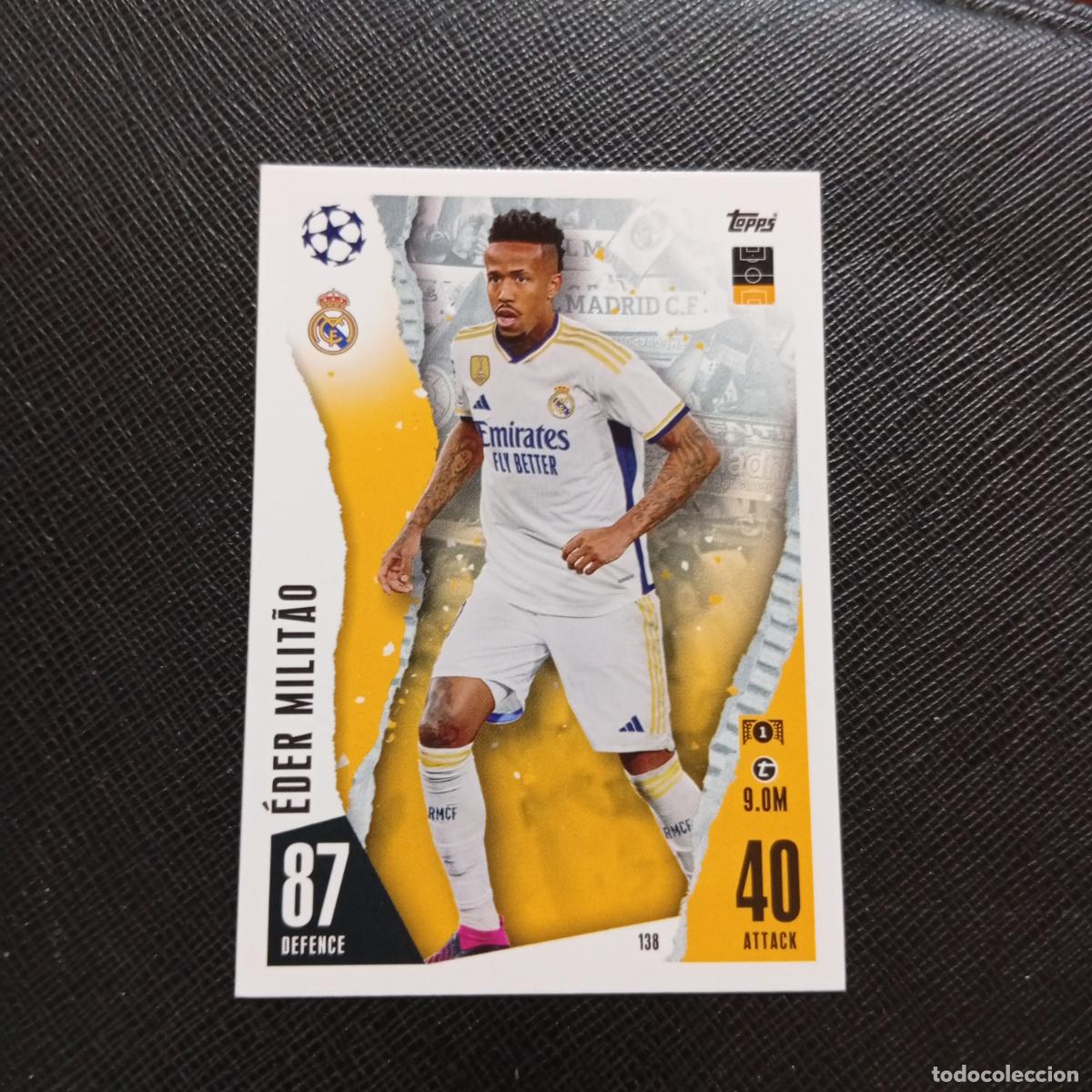 Cromos de f&uacute;tbol: 138 EDER MILITAO REAL MADRID TOPPS MATCH ATTAX 2023 2024 FUTBOL CROMO 23 24 - A217 PG16