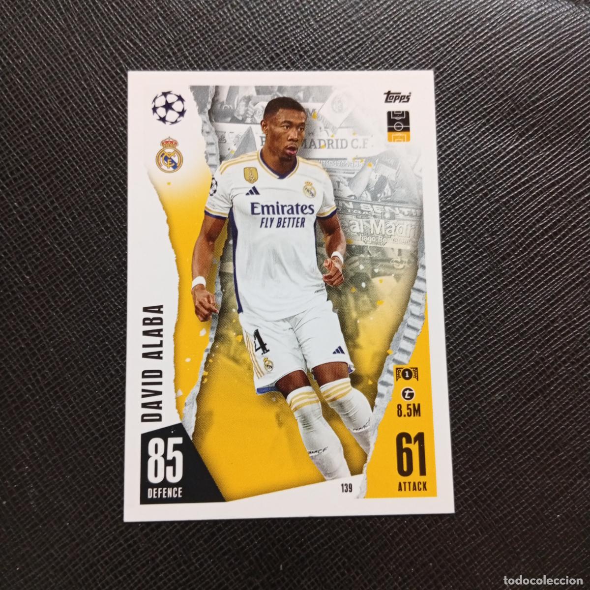 Cromos de f&uacute;tbol: 139 DAVID ALABA REAL MADRID TOPPS MATCH ATTAX 2023 2024 FUTBOL CROMO 23 24 - A217 PG16