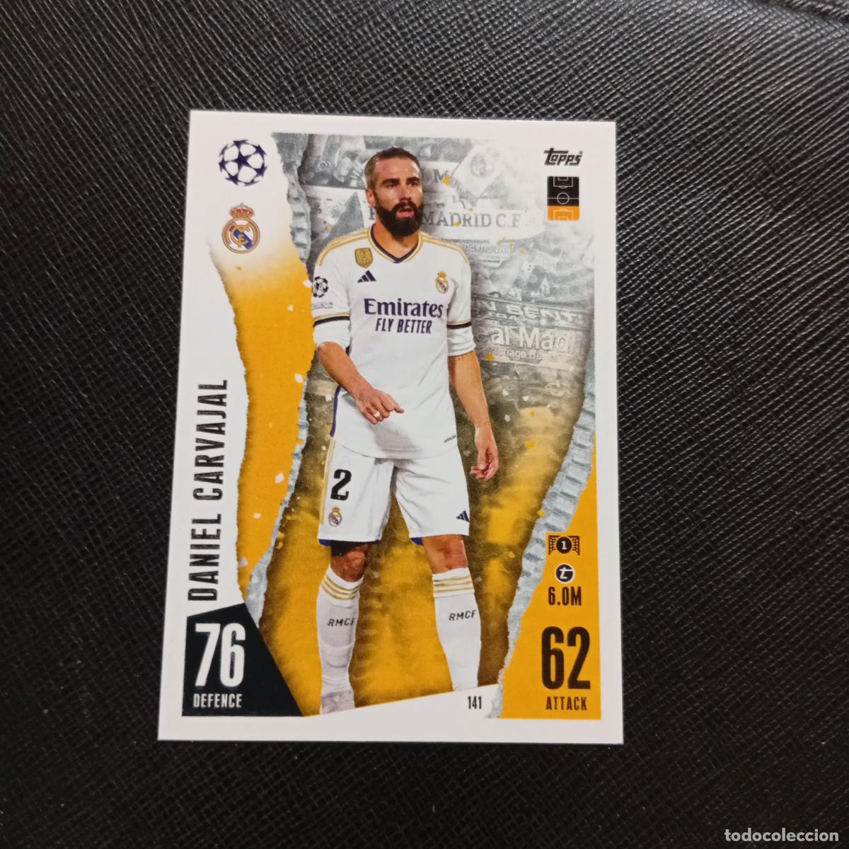 Cromos de f&uacute;tbol: 141 CARVAJAL REAL MADRID TOPPS MATCH ATTAX 2023 2024 FUTBOL CROMO 23 24 - A217 PG16