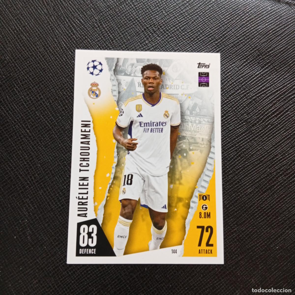 Cromos de f&uacute;tbol: 144 TCOUAMENI REAL MADRID TOPPS MATCH ATTAX 2023 2024 FUTBOL CROMO 23 24 - A217 PG17