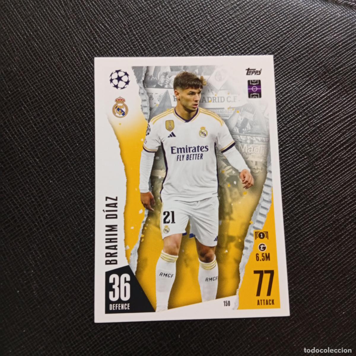 Cromos de f&uacute;tbol: 150 BRAHIN DIAZ REAL MADRID TOPPS MATCH ATTAX 2023 2024 FUTBOL CROMO 23 24 - A217 PG17
