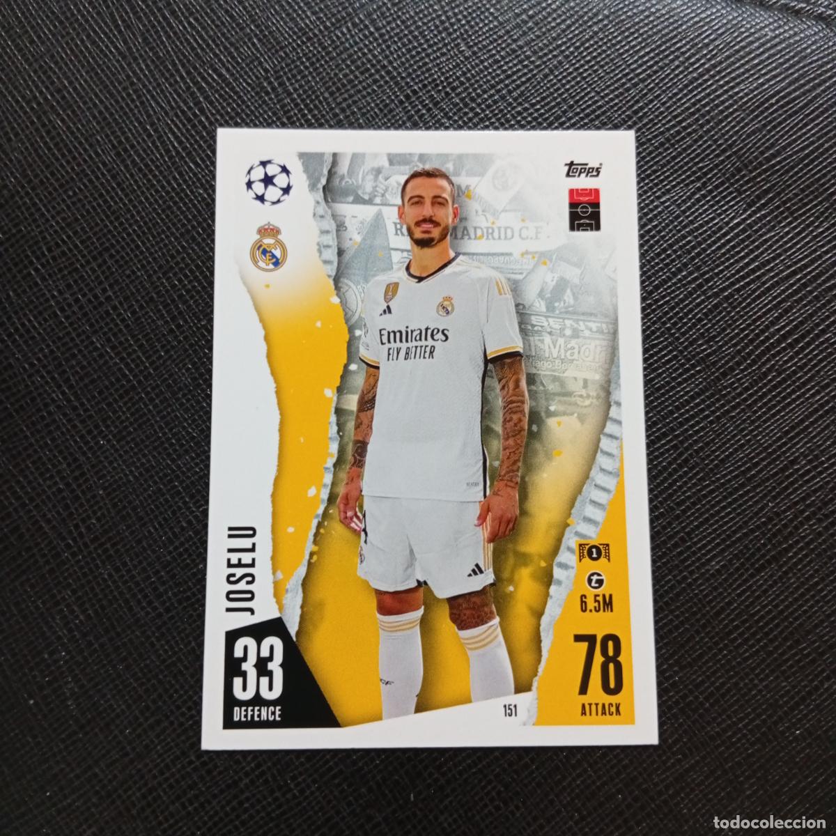 Cromos de f&uacute;tbol: 151 JOSELU REAL MADRID TOPPS MATCH ATTAX 2023 2024 FUTBOL CROMO 23 24 - A217 PG17
