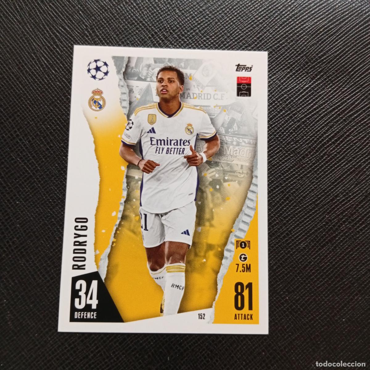 Cromos de f&uacute;tbol: 152 RODRYGO REAL MADRID TOPPS MATCH ATTAX 2023 2024 FUTBOL CROMO 23 24 - A217 PG17