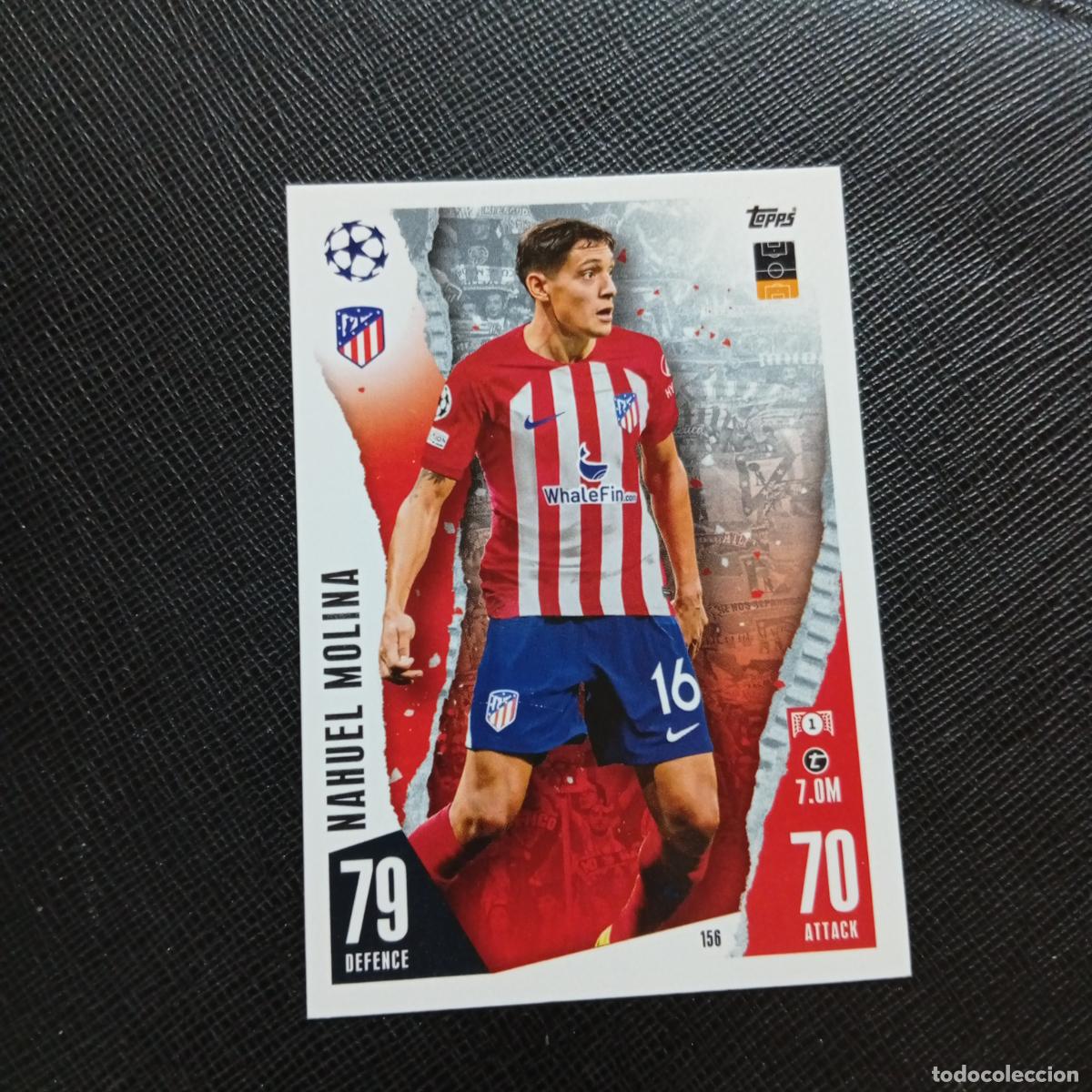 Cromos de f&uacute;tbol: 156 NAHUEL MOLINA AT MADRID TOPPS MATCH ATTAX 2023 2024 FUTBOL CROMO 23 24 - A217 PG18