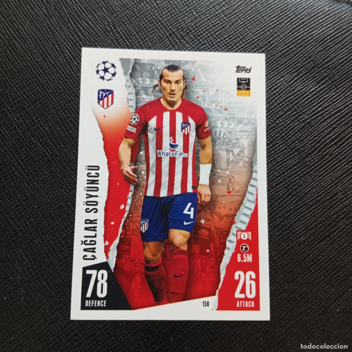 Cromos de f&uacute;tbol: 158 SOYUNCU AT MADRID TOPPS MATCH ATTAX 2023 2024 FUTBOL CROMO 23 24 - A217 PG18