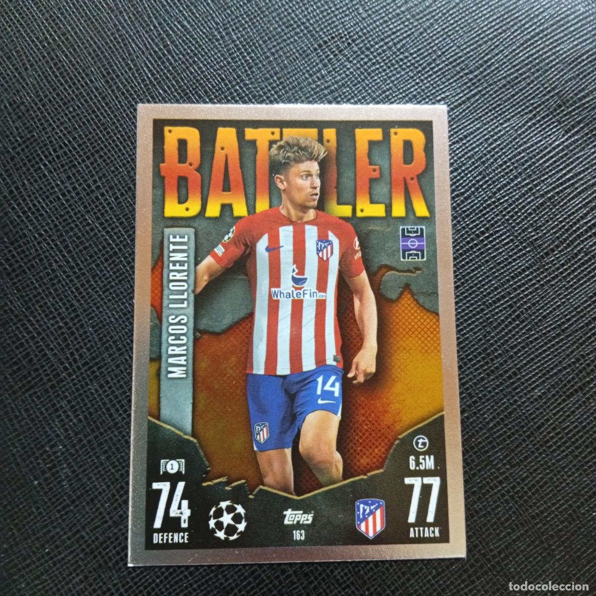 Cromos de f&uacute;tbol: 163 MARCOS LLORENTE AT MADRID TOPPS MATCH ATTAX 2023 2024 FUTBOL CROMO 23 24 - A217 PG19