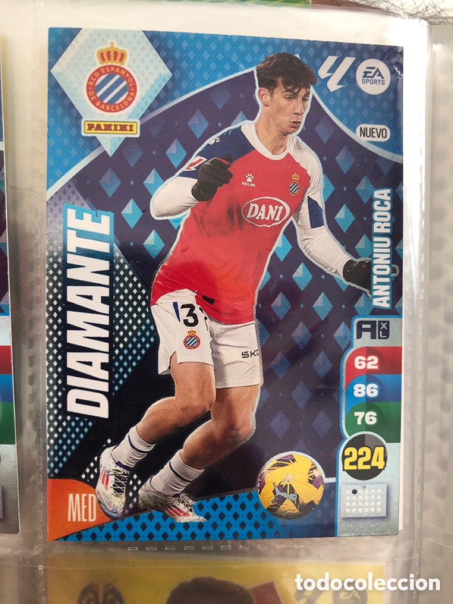 Cromos de f&uacute;tbol: Antoniu Roca nuevo Diamante del Espa&ntilde;ol cromo adrenalyn XL 24-25 2024-2025