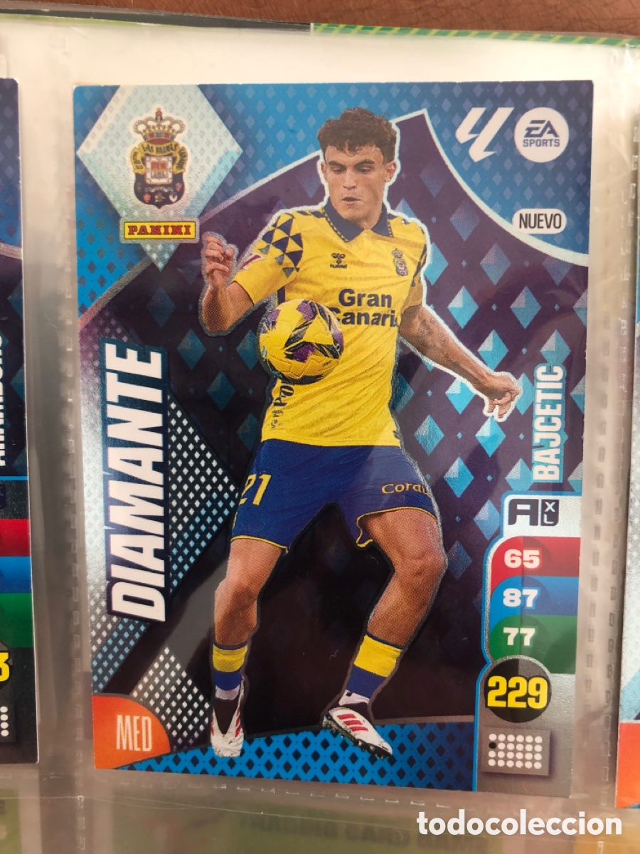 Cromos de f&uacute;tbol: BAJCETIC NUEVO DIAMANTE ADRENALYN XL 2024 2025 24 25 UD LAS PALMAS