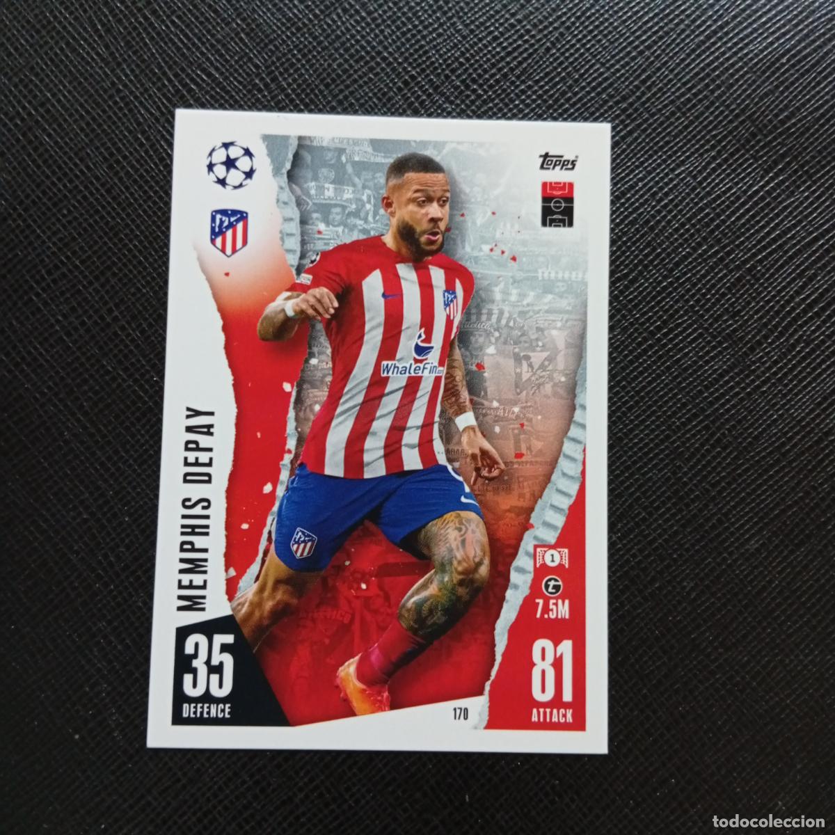 Cromos de f&uacute;tbol: 170 MEMPHIS DEPAY AT MADRID TOPPS MATCH ATTAX 2023 2024 FUTBOL CROMO 23 24 - A217 PG19