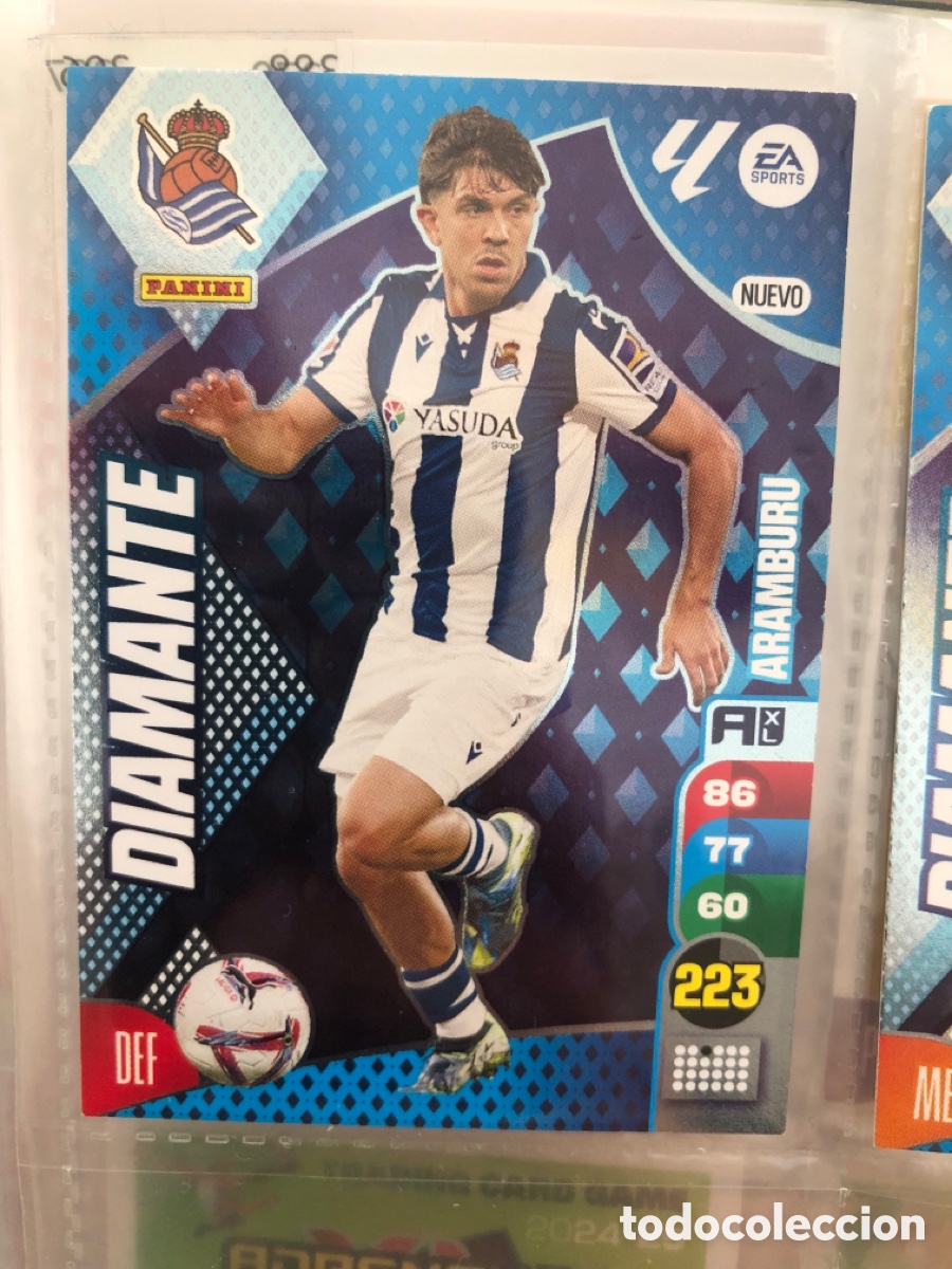 Cromos de f&uacute;tbol: ARAMBURU REAL SOCIEDAD NUEVO DIAMANTE ⚽ PANINI LIGA ADRENALYN XL 2024 2025 24 25 ⚽