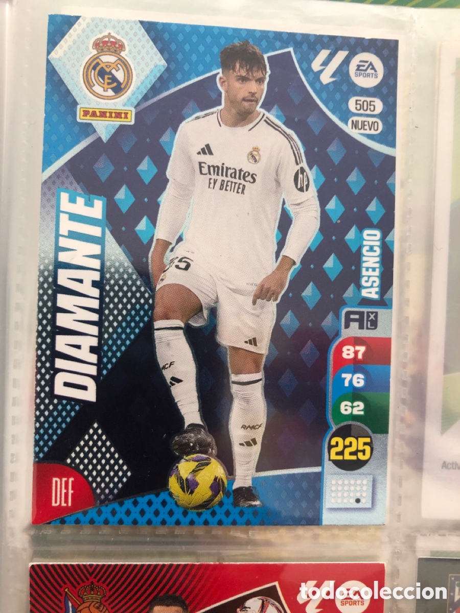 Cromos de f&uacute;tbol: 505 ASENCIO (Real Madrid CF) NUEVO DIAMANTE. Liga 2024 2025 24 25 Adrenalyn XL (Panini)