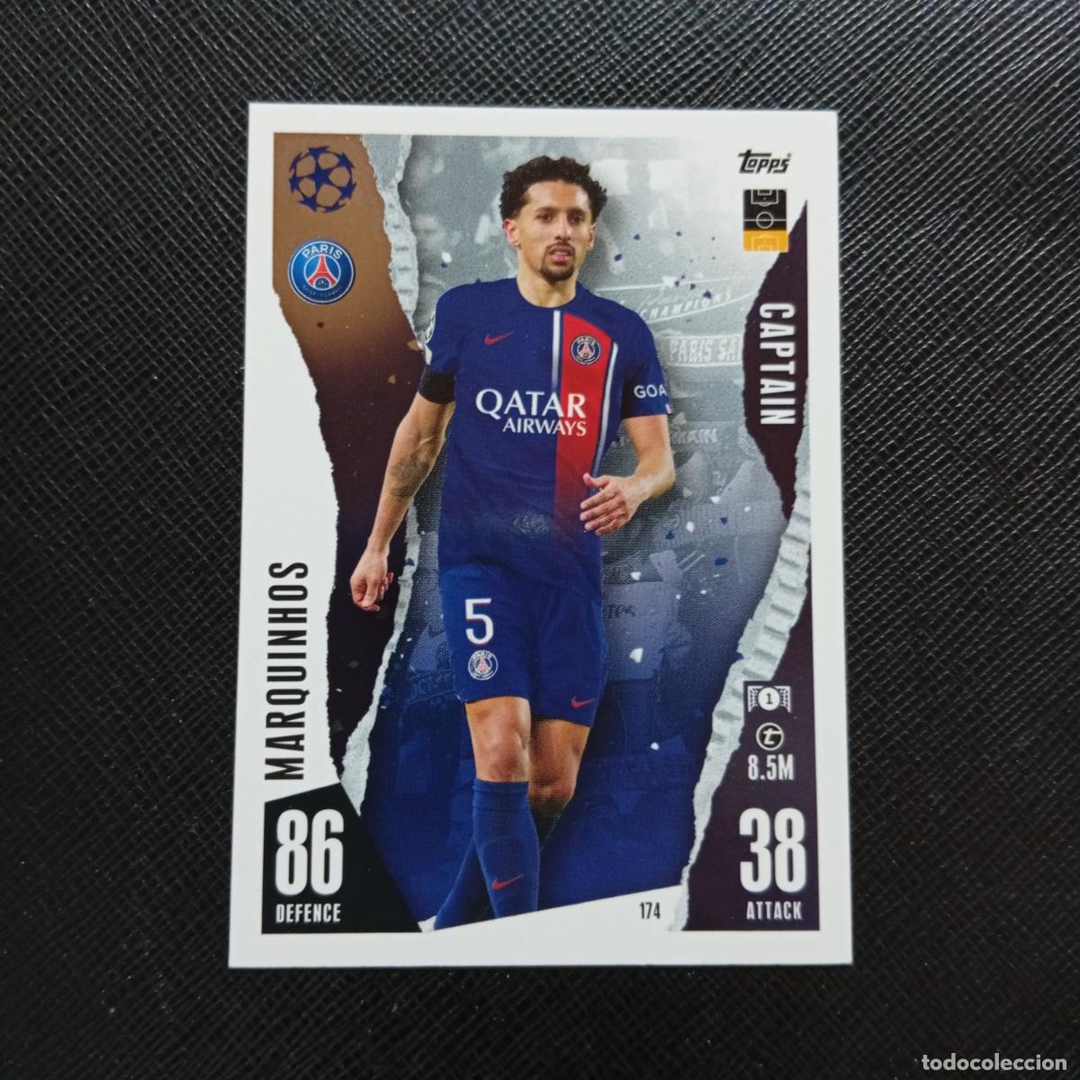 Cromos de f&uacute;tbol: 174 MARQUINHOS PSG TOPPS MATCH ATTAX 2023 2024 FUTBOL CROMO 23 24 - A217 PG20