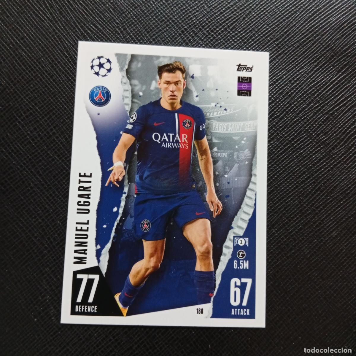 Cromos de f&uacute;tbol: 180 MANUEL UGARTE PSG TOPPS MATCH ATTAX 2023 2024 FUTBOL CROMO 23 24 - A217 PG21