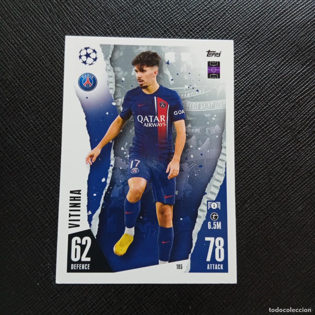 Cromos de f&uacute;tbol: 185 VITINHA PSG TOPPS MATCH ATTAX 2023 2024 FUTBOL CROMO 23 24 - A217 PG21