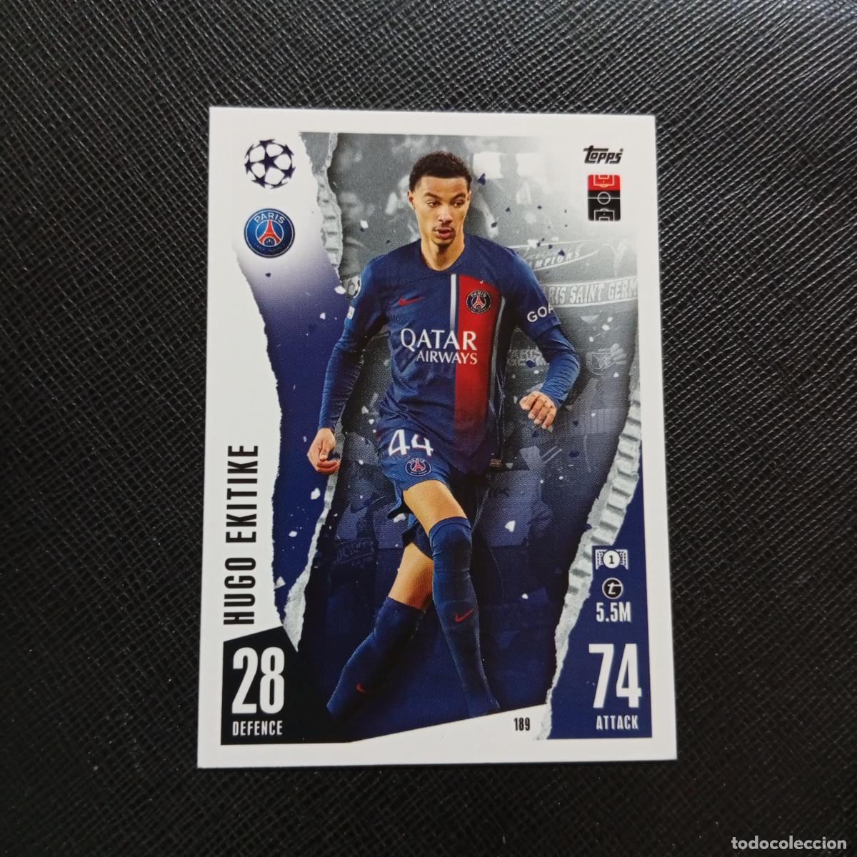 Cromos de f&uacute;tbol: 189 HUGO EKITIKE PSG TOPPS MATCH ATTAX 2023 2024 FUTBOL CROMO 23 24 - A217 PG21