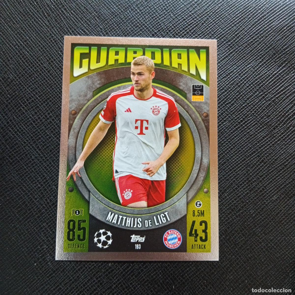 Cromos de f&uacute;tbol: 193 MATTHIJS DE LIGT BAYERN MUNICH TOPPS MATCH ATTAX 2023 2024 FUTBOL CROMO 23 24 - A217 PG22