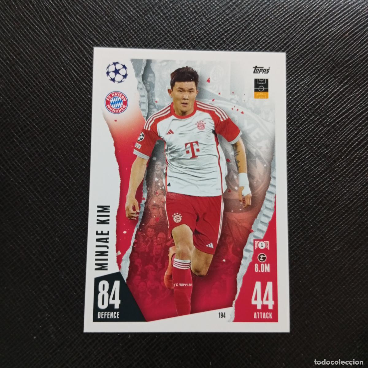 Cromos de f&uacute;tbol: 194 MINJAE KIM BAYERN MUNICH TOPPS MATCH ATTAX 2023 2024 FUTBOL CROMO 23 24 - A217 PG22