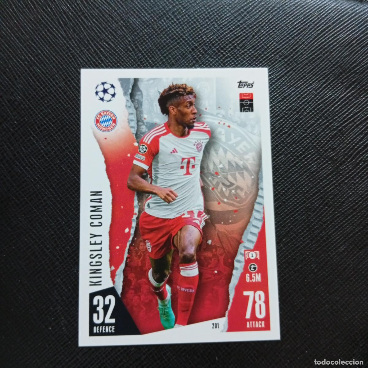 Cromos de f&uacute;tbol: 201 COMAN BAYERN MUNICH TOPPS MATCH ATTAX 2023 2024 FUTBOL CROMO 23 24 - A217 PG23