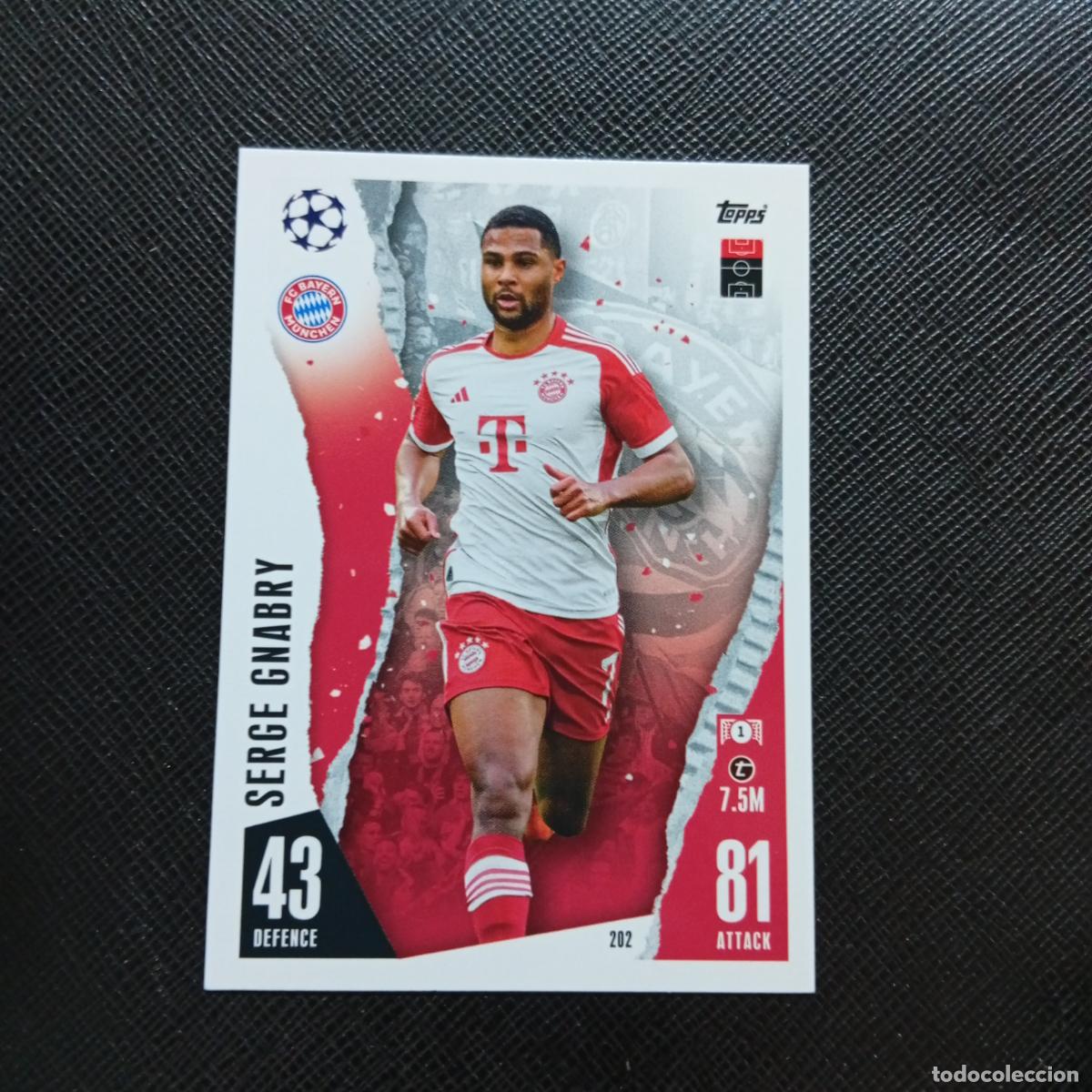 Cromos de f&uacute;tbol: 202 GNABRY BAYERN MUNICH TOPPS MATCH ATTAX 2023 2024 FUTBOL CROMO 23 24 - A217 PG23