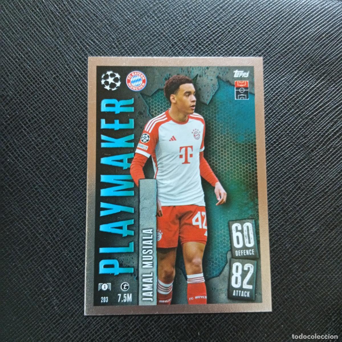 Cromos de f&uacute;tbol: 203 JAMEL MUSIALA BAYERN MUNICH TOPPS MATCH ATTAX 2023 2024 FUTBOL CROMO 23 24 - A217 PG23