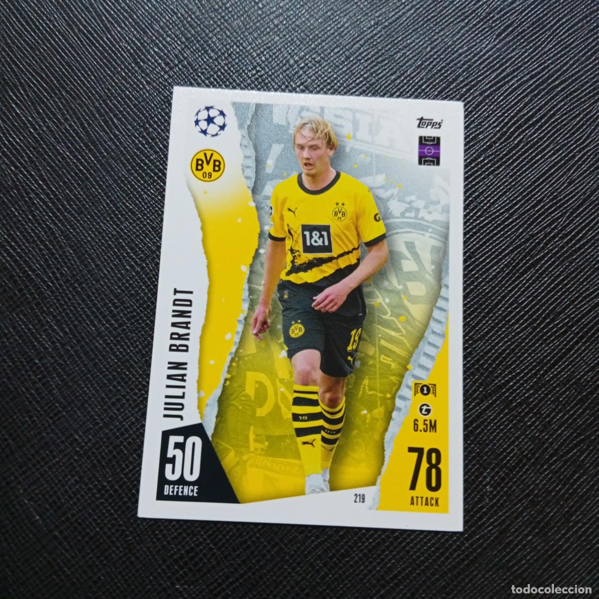 Cromos de f&uacute;tbol: 219 JUALIAN BRANDT BORUSSIA DORTMUND TOPPS MATCH ATTAX 2023 2024 FUTBOL CROMO 23 24 - A217 PG25