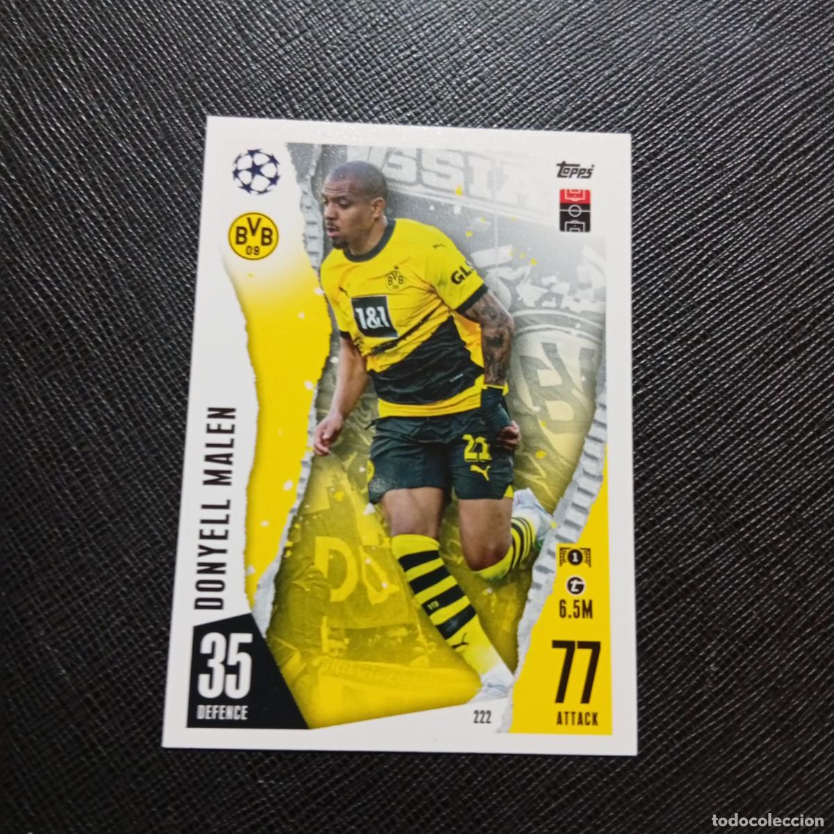 Cromos de f&uacute;tbol: 222 DONYELL MALEN BORUSSIA DORTMUND TOPPS MATCH ATTAX 2023 2024 FUTBOL CROMO 23 24 - A217 PG25