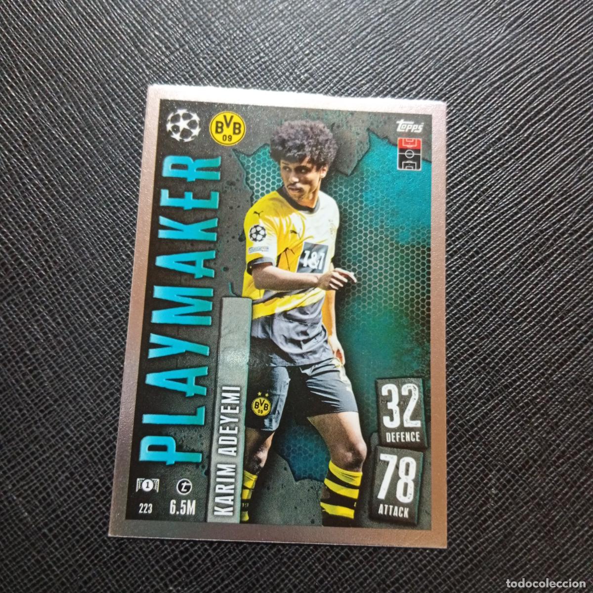 Cromos de f&uacute;tbol: 223 KARIM ADEYEMI BORUSSIA DORTMUND TOPPS MATCH ATTAX 2023 2024 FUTBOL CROMO 23 24 - A217 PG25