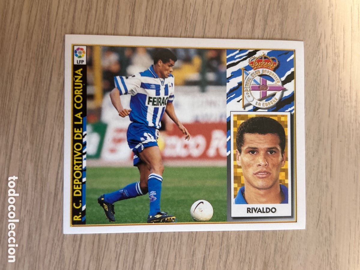 Cromos de f&uacute;tbol: RIVALDO DEPORTIVO BAJA LIGA ESTE 1997 1998 97 98 NUNCA PEGADO SIN PEGAR