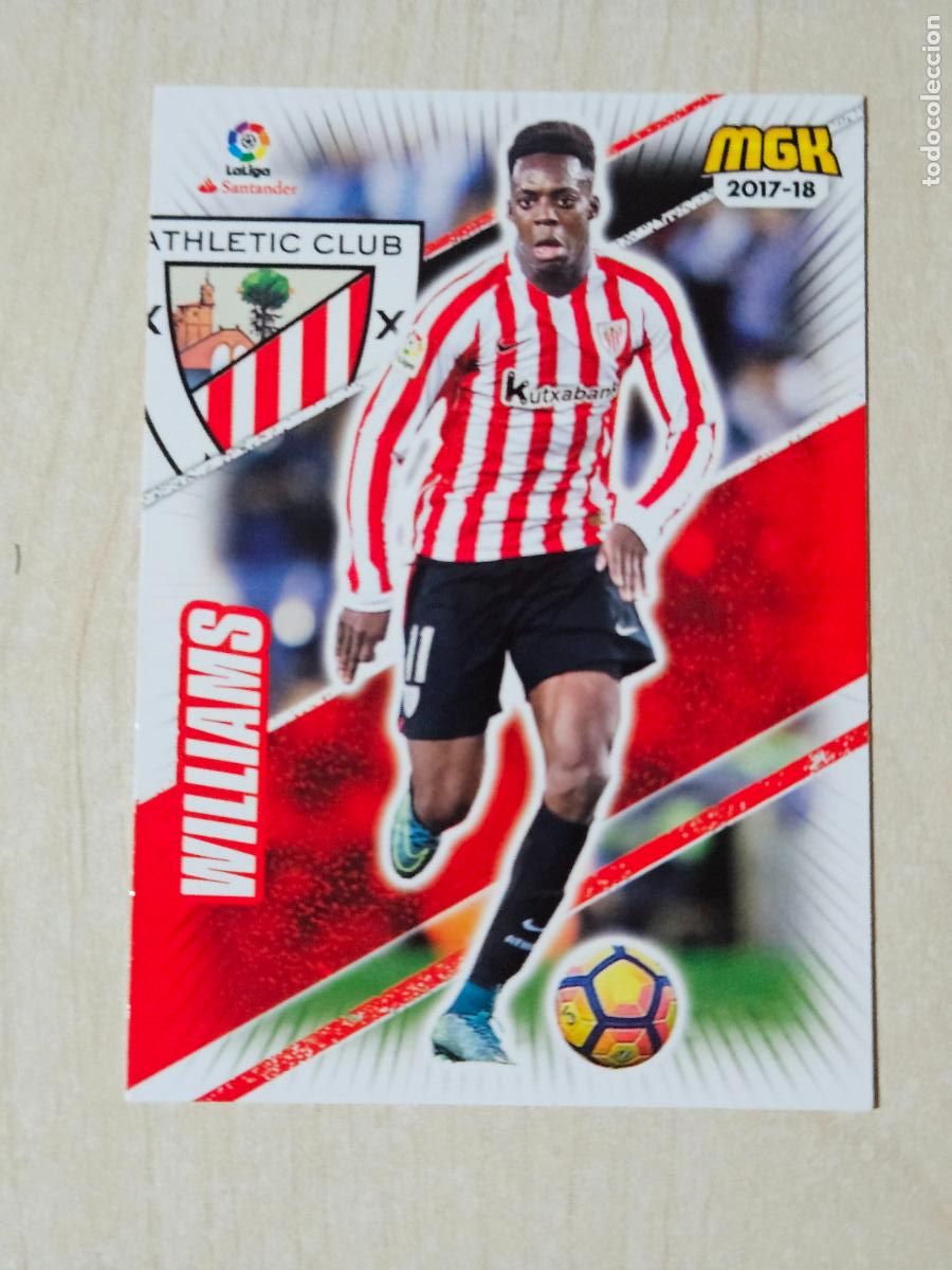 Cromos de f&uacute;tbol: CROMO N&ordm; 43 WILLIAMS - MEGACRACKS 2017 18 - ATHLETIC DE BILBAO