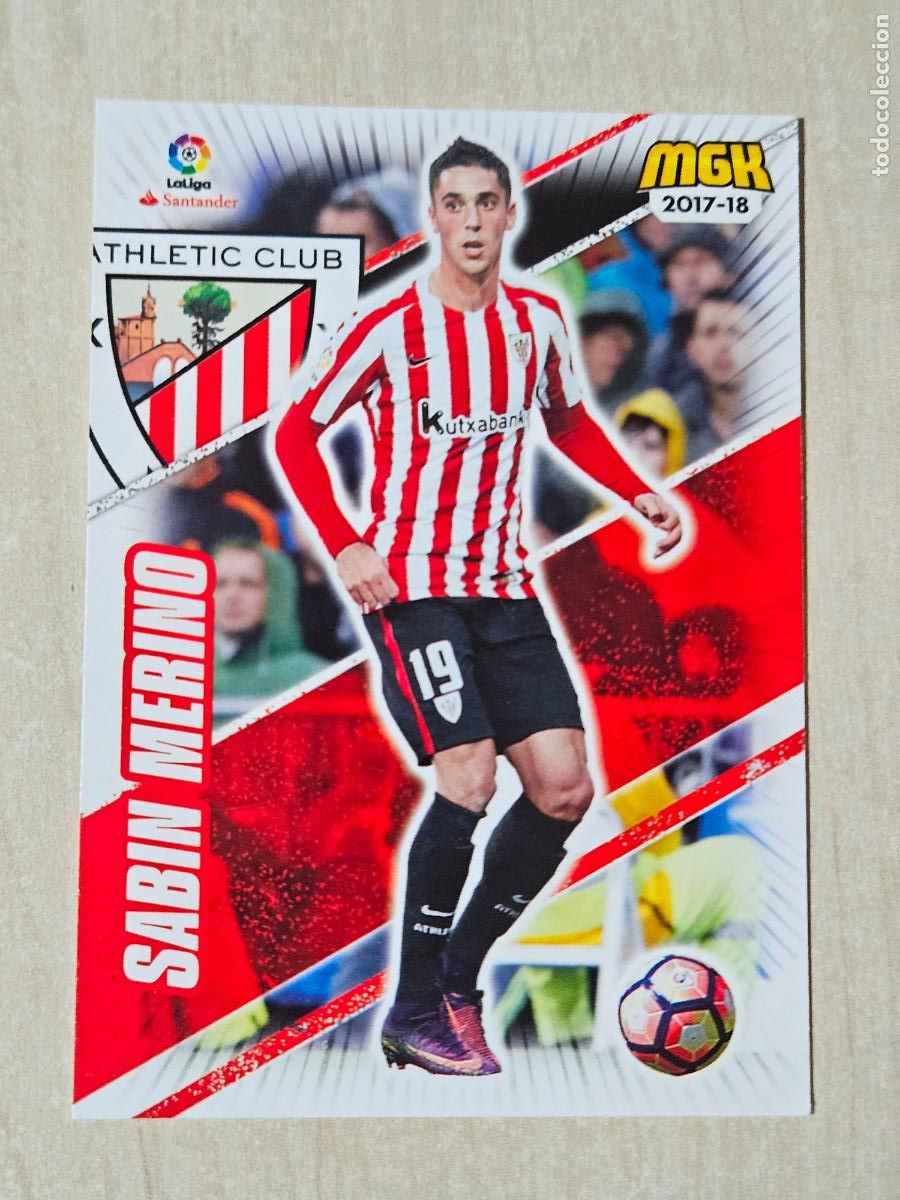 Figurine di Calcio: CROMO N&ordm; 44 SABIN MERINO - MEGACRACKS 2017 18 - ATHLETIC DE BILBAO