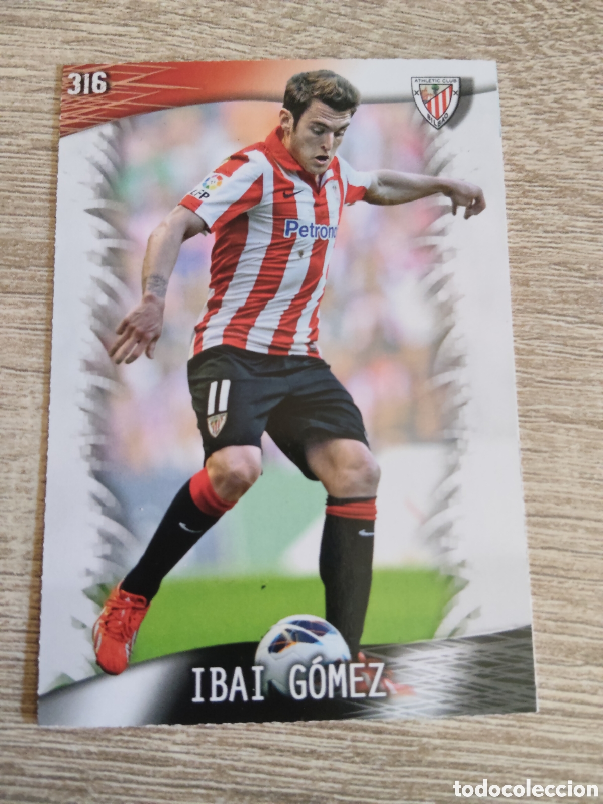Figurine di Calcio: Mundicromo las fichas de la liga 2014 316 Ibai G&oacute;mez Athletic de Bilbao