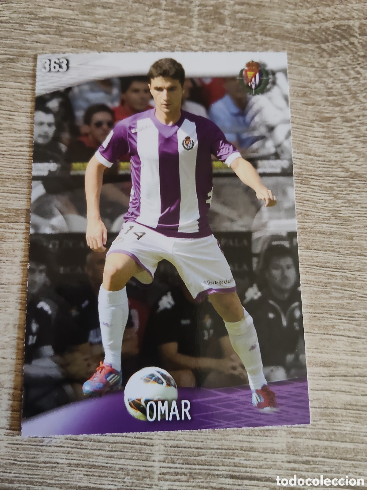 Fu&szlig;ball-Sticker: Mundicromo las fichas de la liga 2014 363 Omar Real Valladolid