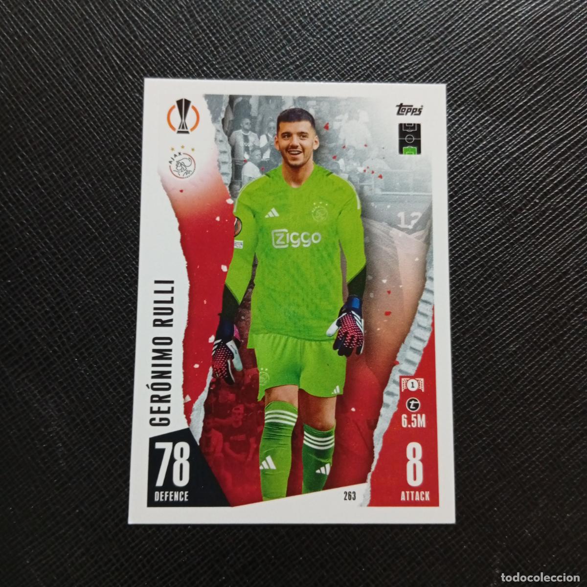 Fu&szlig;ball-Sticker: 263 RULLI AJAX TOPPS MATCH ATTAX 2023 2024 FUTBOL CROMO 23 24 - A217 PG30