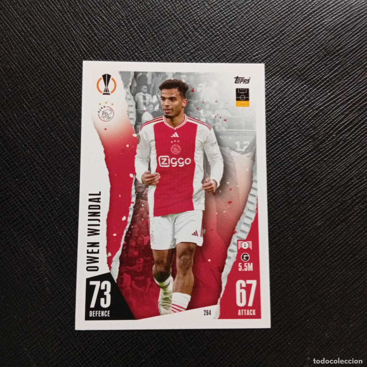 Fu&szlig;ball-Sticker: 264 OWEN WIJNDAL AJAX TOPPS MATCH ATTAX 2023 2024 FUTBOL CROMO 23 24 - A217 PG30