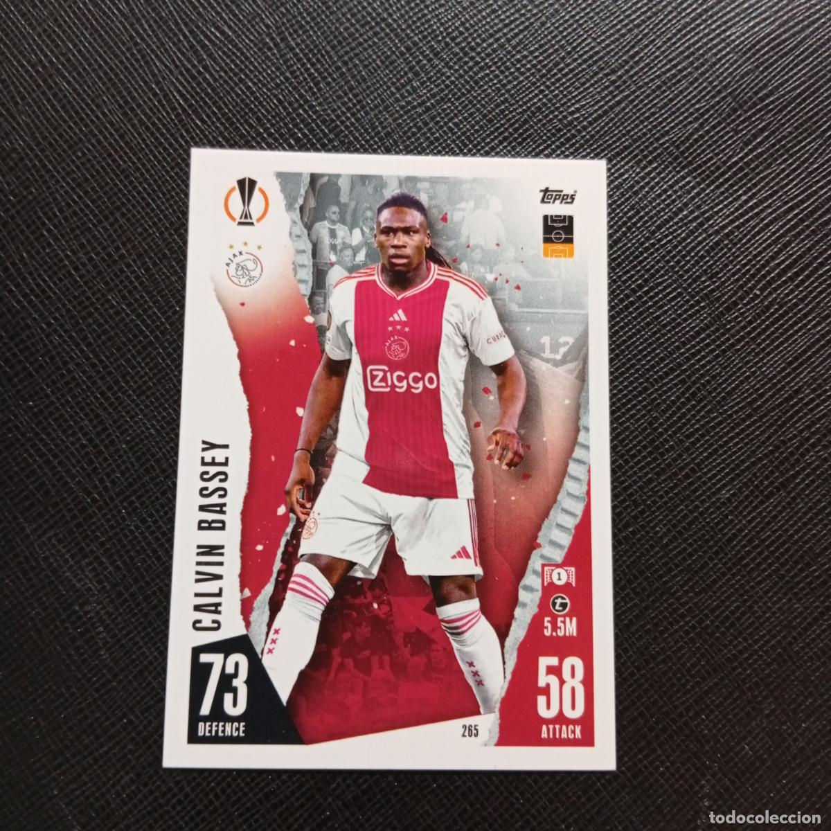 Cromos de f&uacute;tbol: 265 CALVIN BASSEY AJAX TOPPS MATCH ATTAX 2023 2024 FUTBOL CROMO 23 24 - A217 PG30