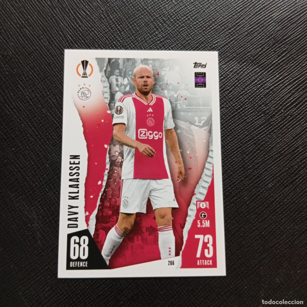 Cromos de f&uacute;tbol: 266 DAVY KLAASSEN AJAX TOPPS MATCH ATTAX 2023 2024 FUTBOL CROMO 23 24 - A217 PG30