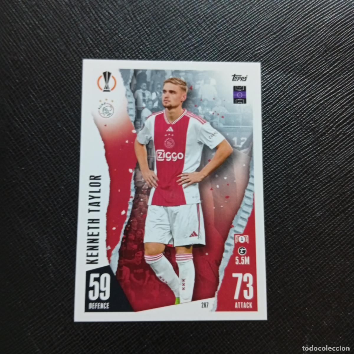 Cromos de f&uacute;tbol: 267 KENETH TAYLOR AJAX TOPPS MATCH ATTAX 2023 2024 FUTBOL CROMO 23 24 - A217 PG30