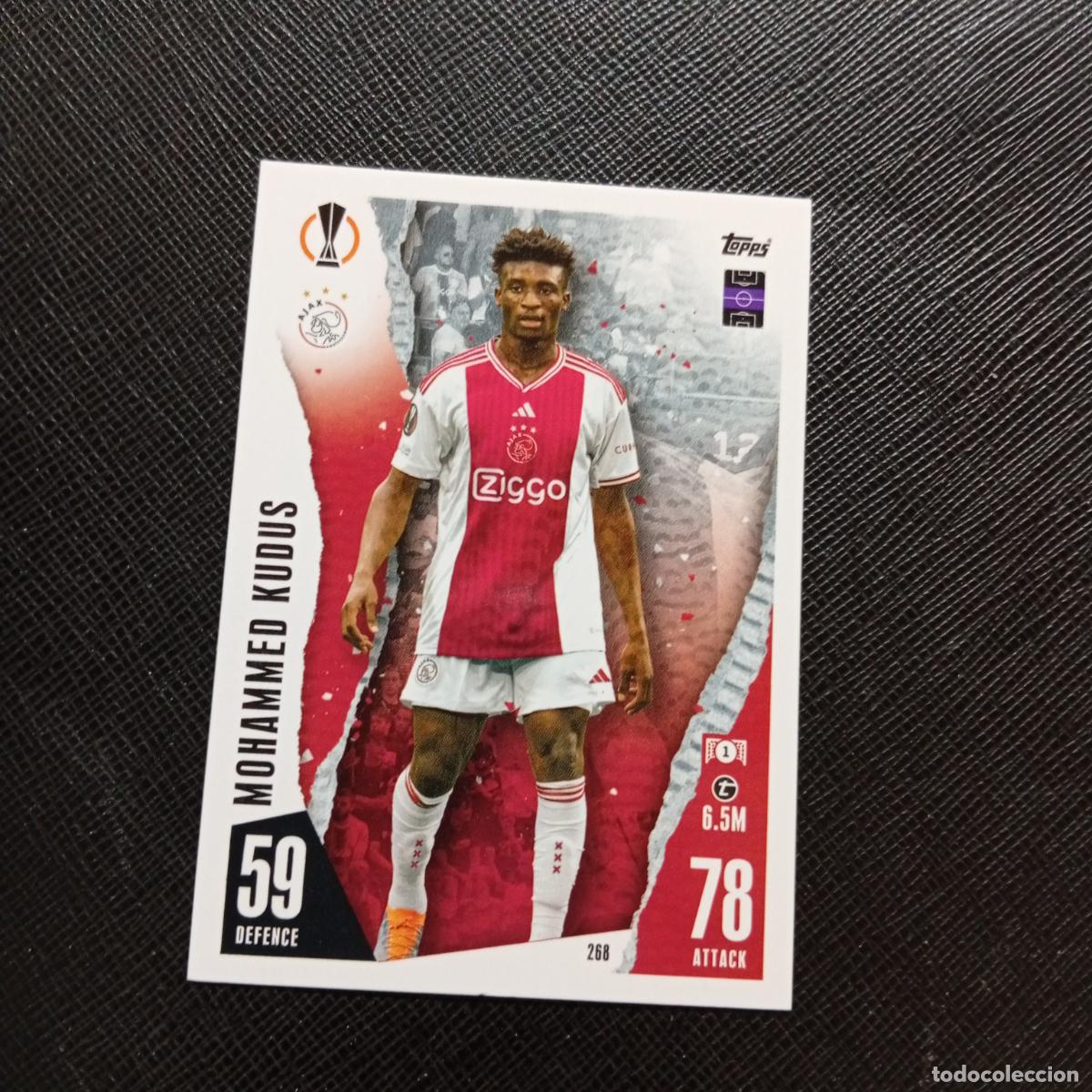 Cromos de f&uacute;tbol: 268 HOMAMMED KUDUS AJAX TOPPS MATCH ATTAX 2023 2024 FUTBOL CROMO 23 24 - A217 PG30