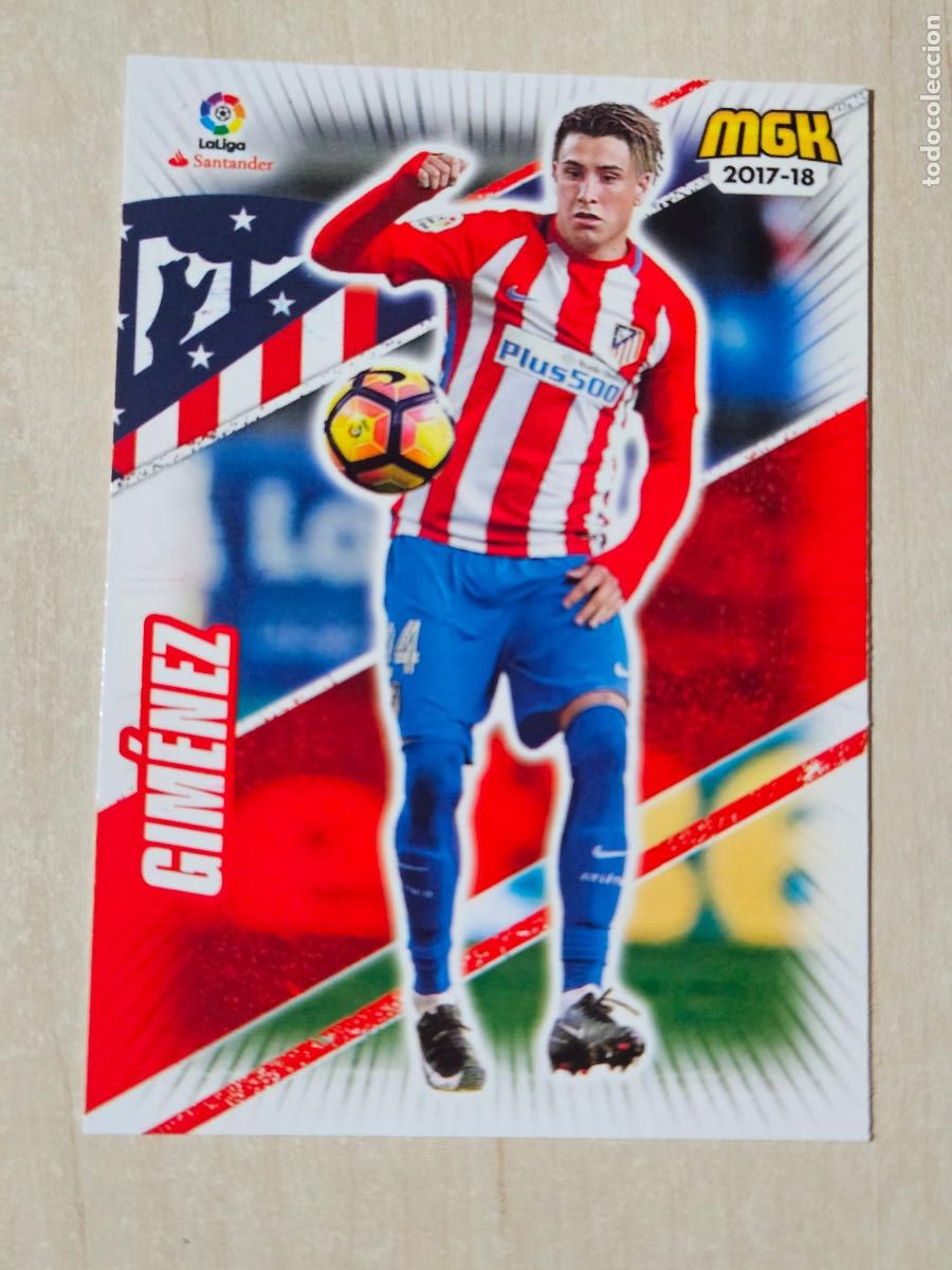 Cromos de f&uacute;tbol: CROMO N&ordm; 62 GIMENEZ - MEGACRACKS 2017 18 - ATLETICO DE MADRID