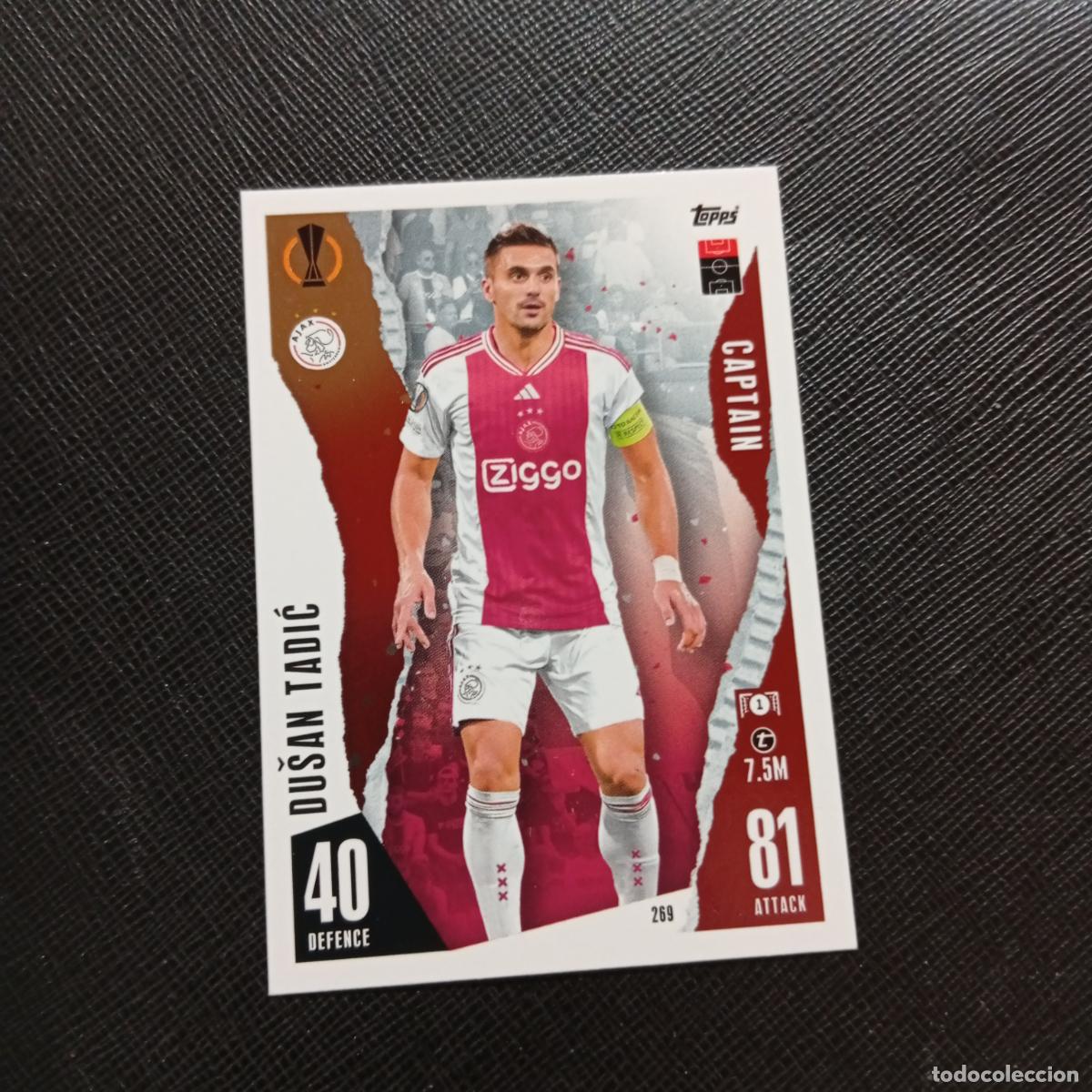 Cromos de f&uacute;tbol: 269 TADIC AJAX TOPPS MATCH ATTAX 2023 2024 FUTBOL CROMO 23 24 - A217 PG30